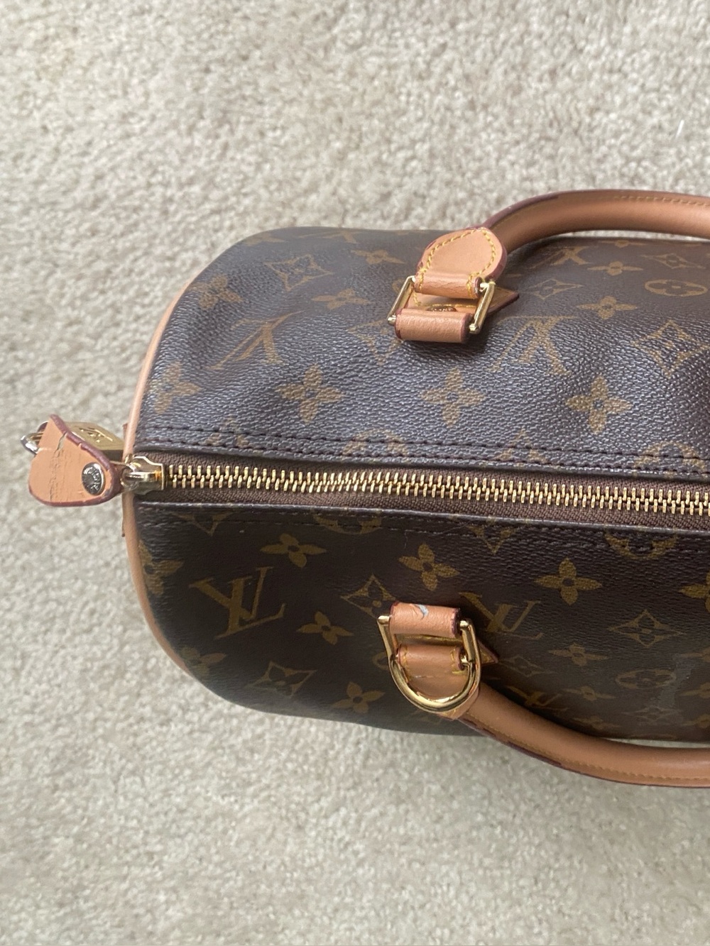 Unknown. Brown leather purse - Picture 7 of 15